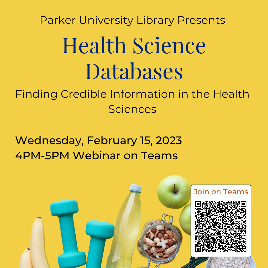 Health Science Databases: Finding Credible Information in the Health Sciences