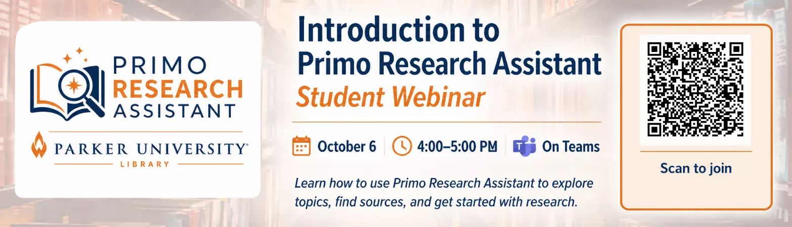 Primo Research Assistant Webinar Banner 